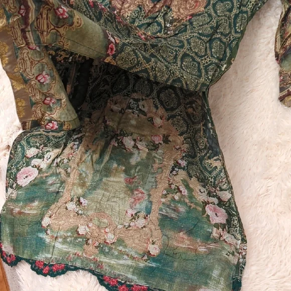 Elegant Light Multicolor Bohemian Dress Size Medium - Picture 13 of 13